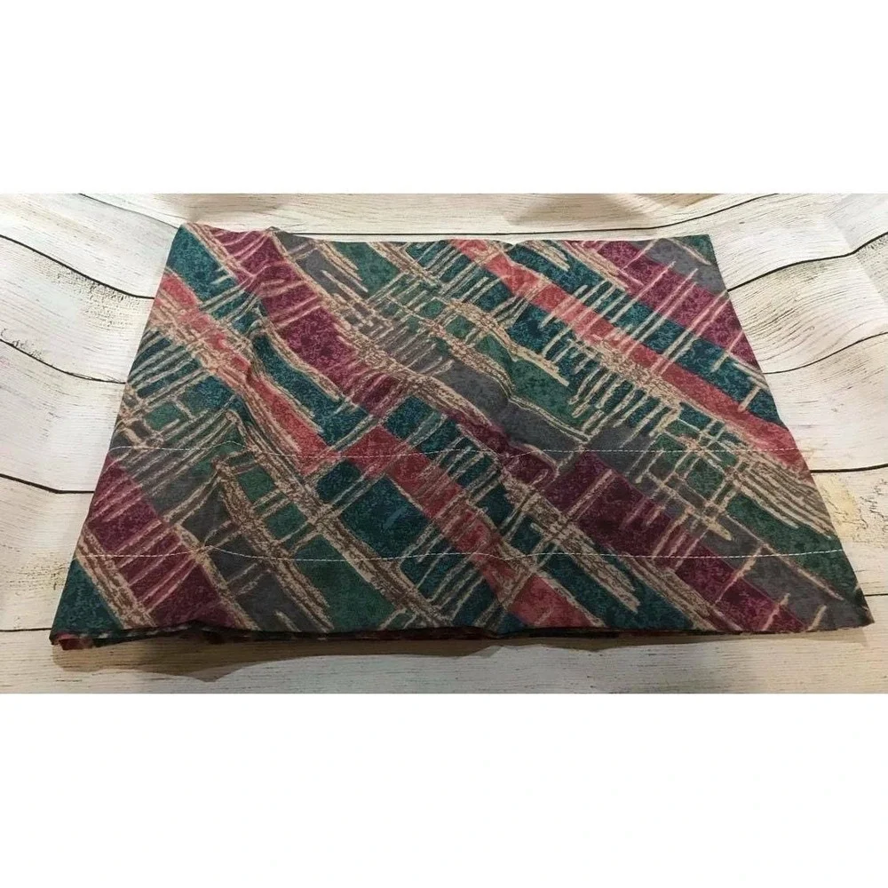 NEW Vintage Retro Green Gold Red Zenith Balloon Valance Curtains 72x15 TubP NIP